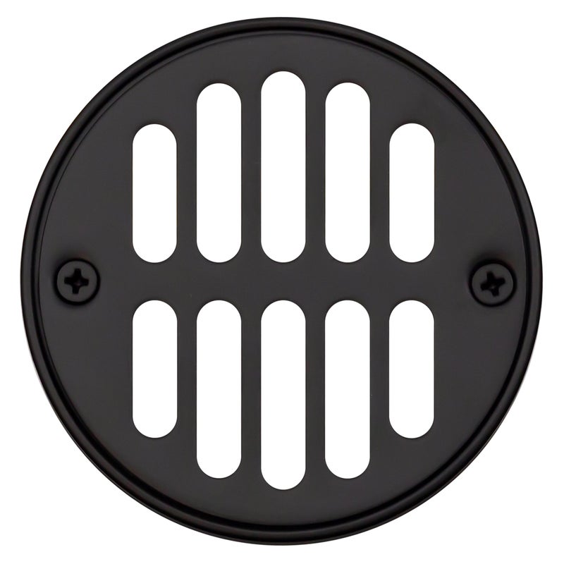 Westbrass Shower Strainer Set with Screws, Grill and Crown, Matte Black, D312-62 - Image 1